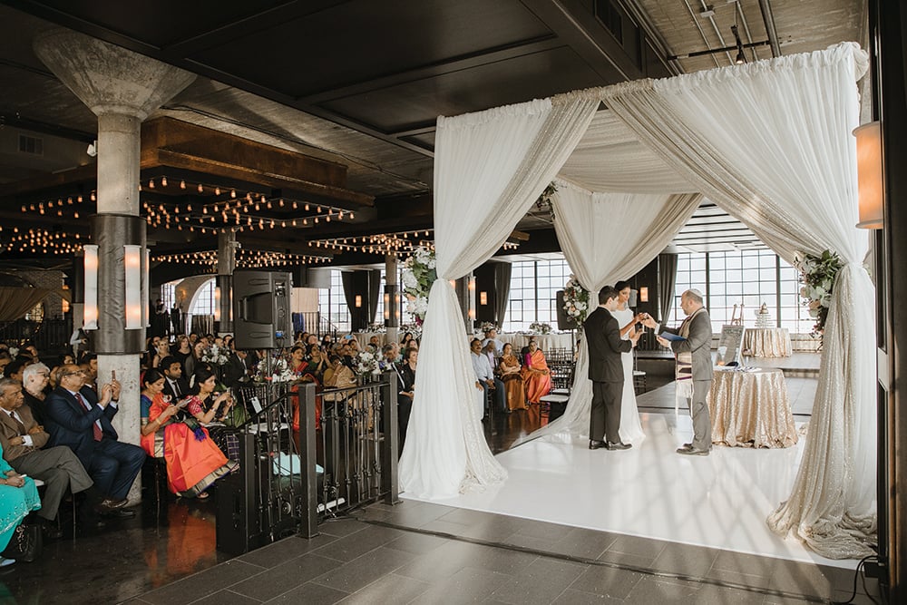 indoor wedding ceremony - houston wedding photography
