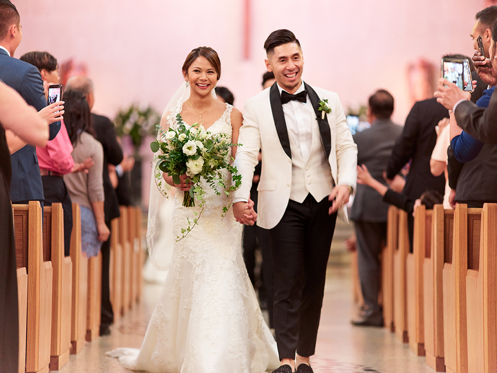 wedding ceremony at chapel