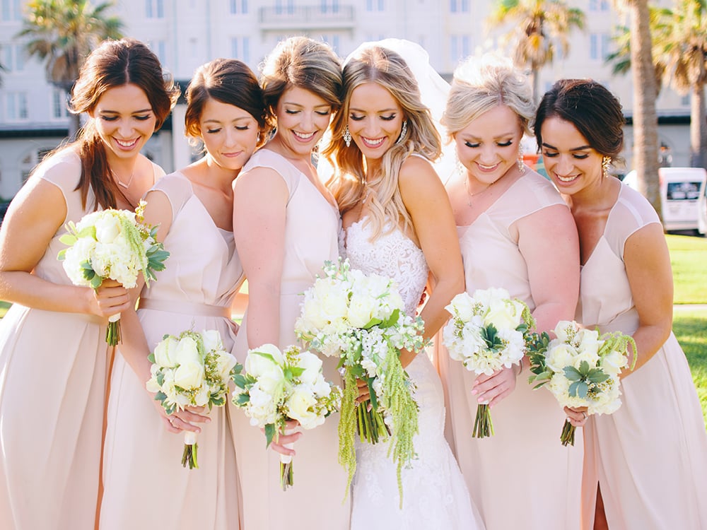 bride tribe - bridal party - bouquets 