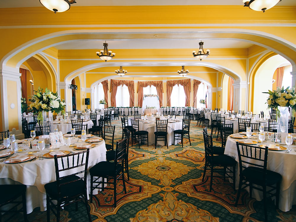 wedding reception decor - classic - elegant - hotel galvez