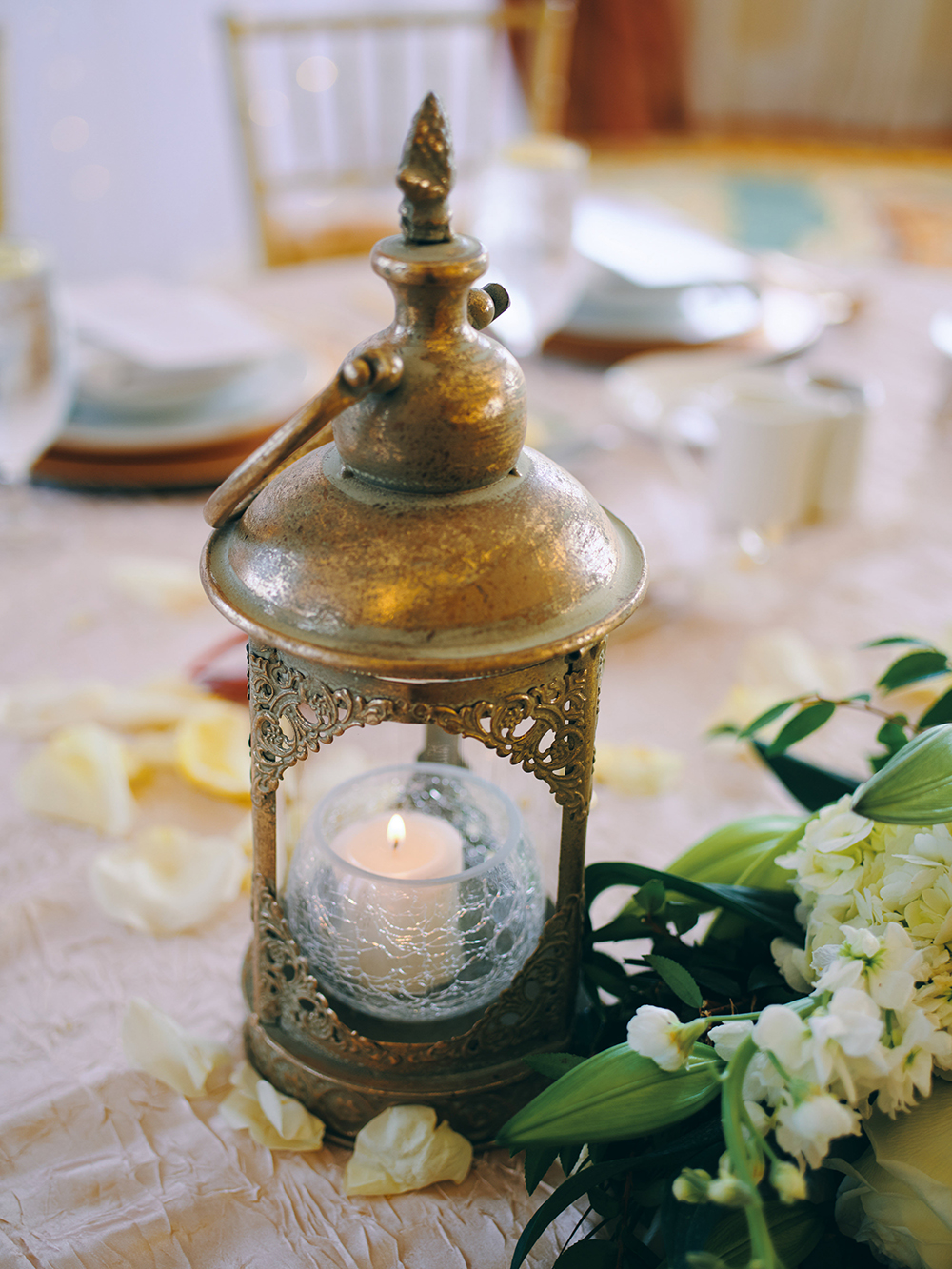 lantern - table decor - wedding reception