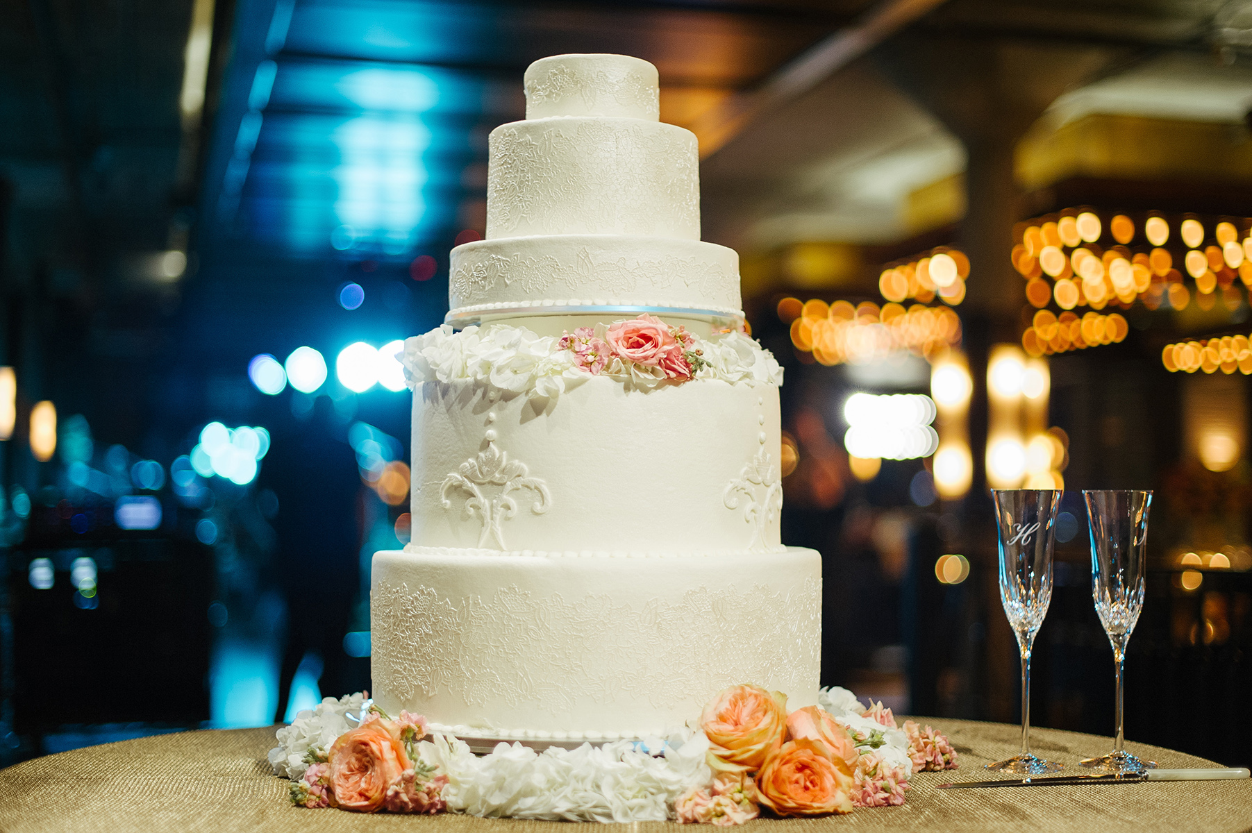wedding cake - wedding reception at the astorian