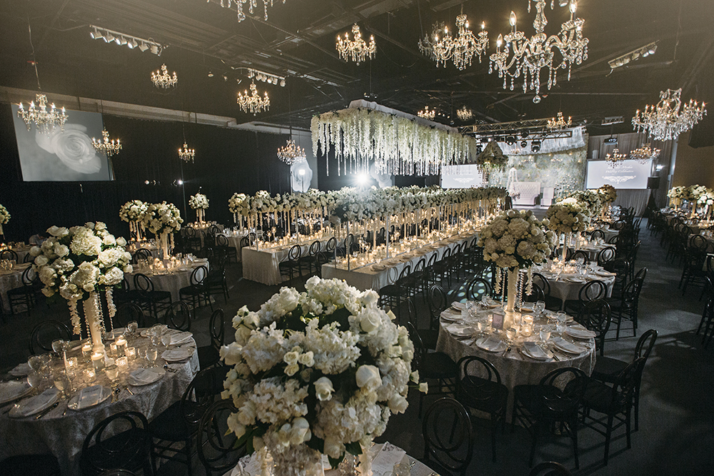 houston wedding venue, real wedding, ballroom at bayou place, kat creech, dream bouquet, flowers