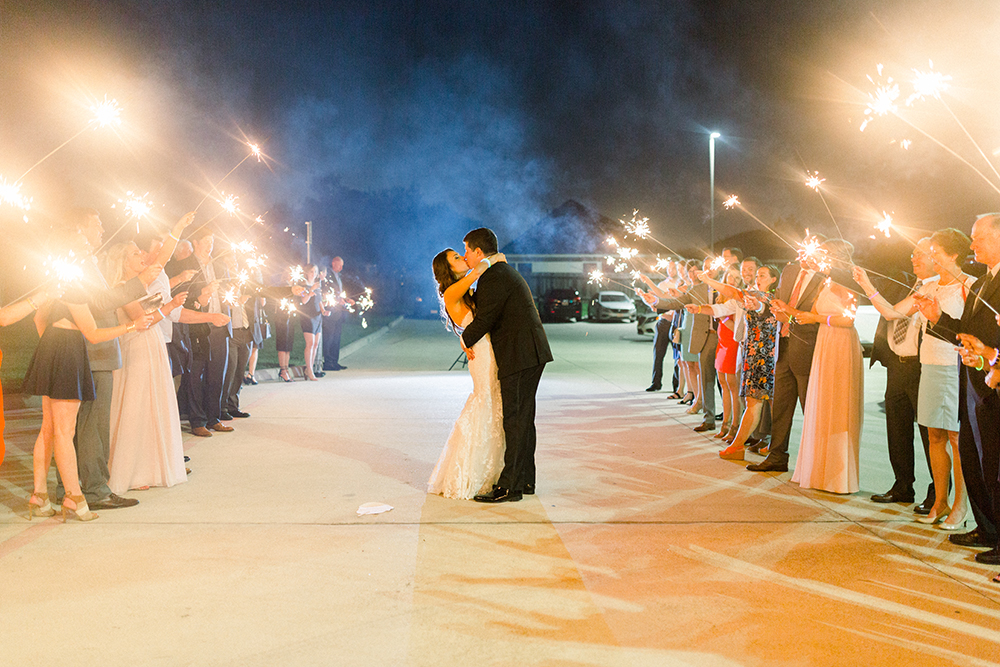 leaving the wedding - sparklers - saying goodbye - exiting