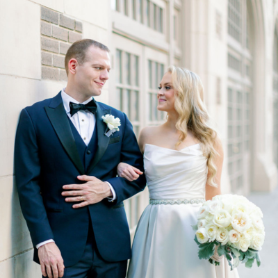 Mediterranean Hues Inspire Elegant Ballroom Wedding Decor by Plants N' Petals