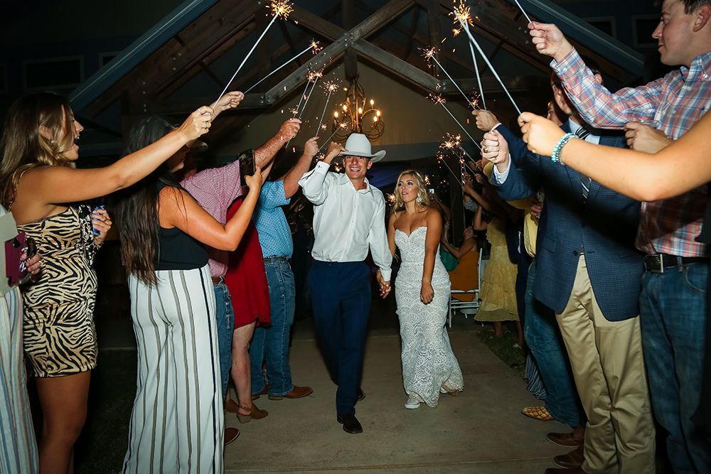 grand exit - sparklers - wedding sendoff