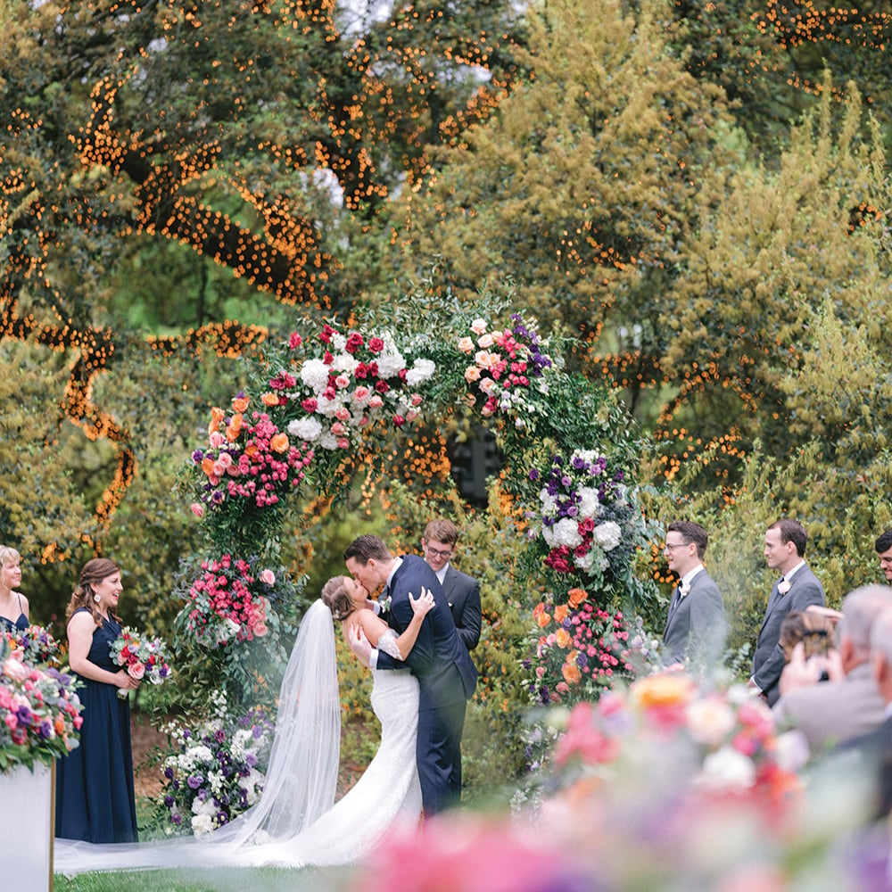 outdoor wedding ceremony - houston wedding photography 
