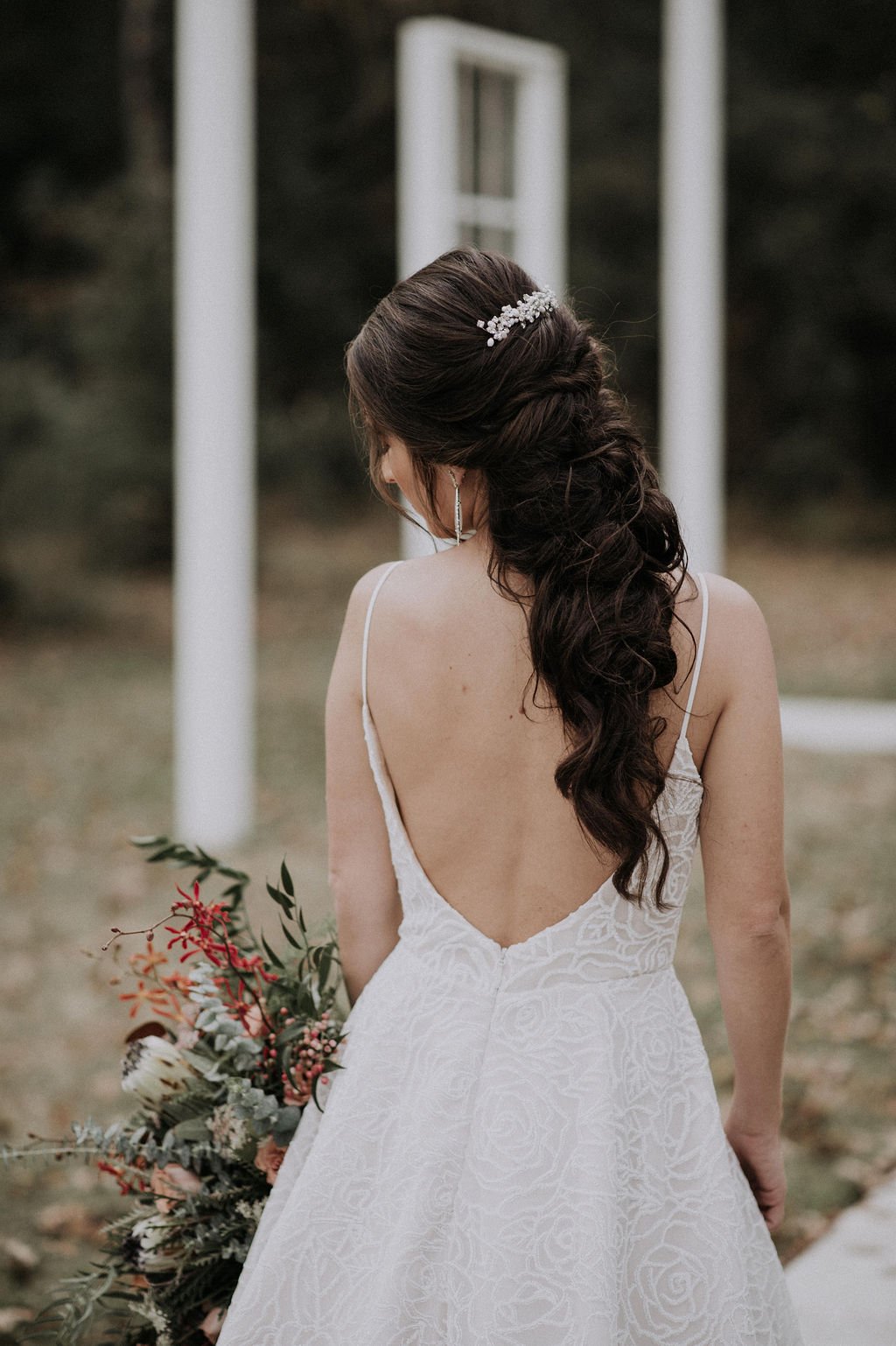 Soft Bridal Hair with Accessories - Blush Hair & Makeup Artistry