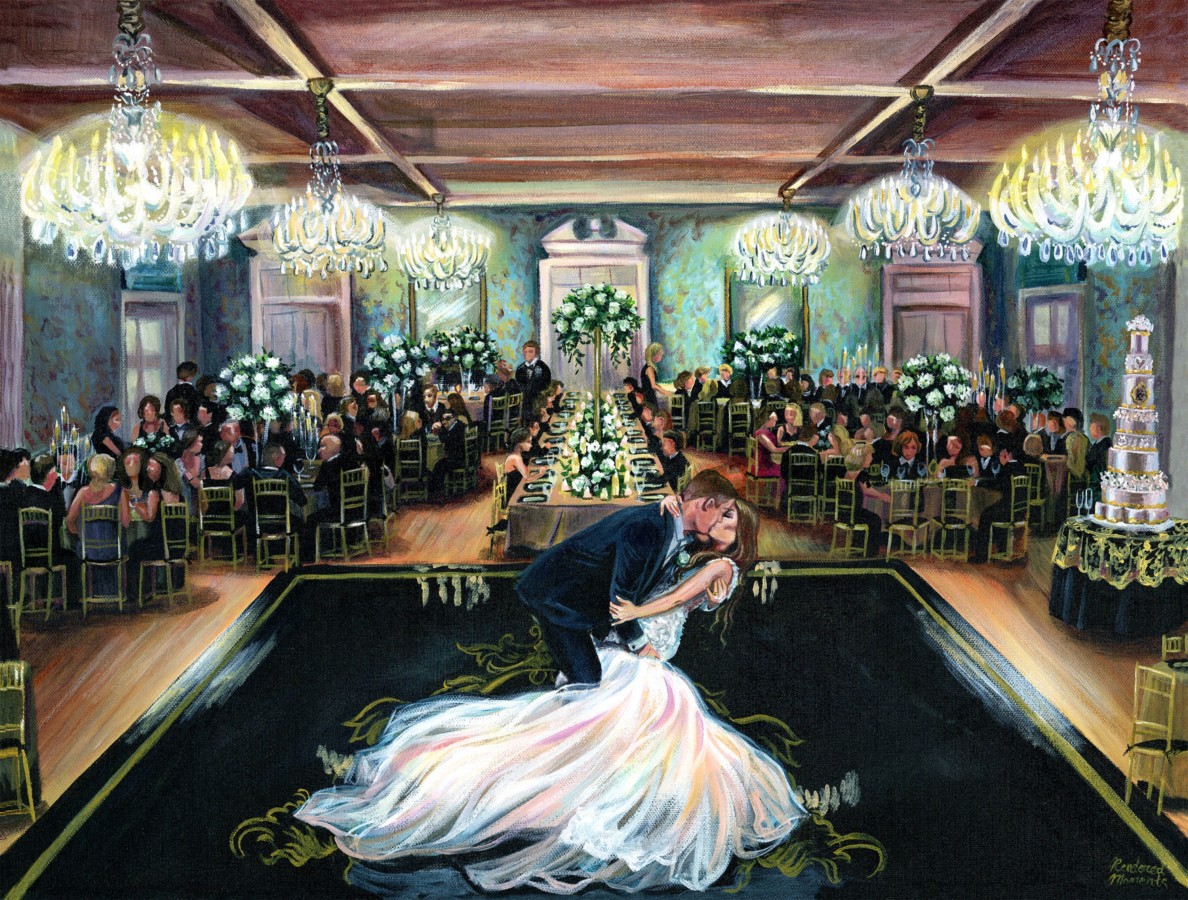 Live Wedding Painter-Rendered Moments