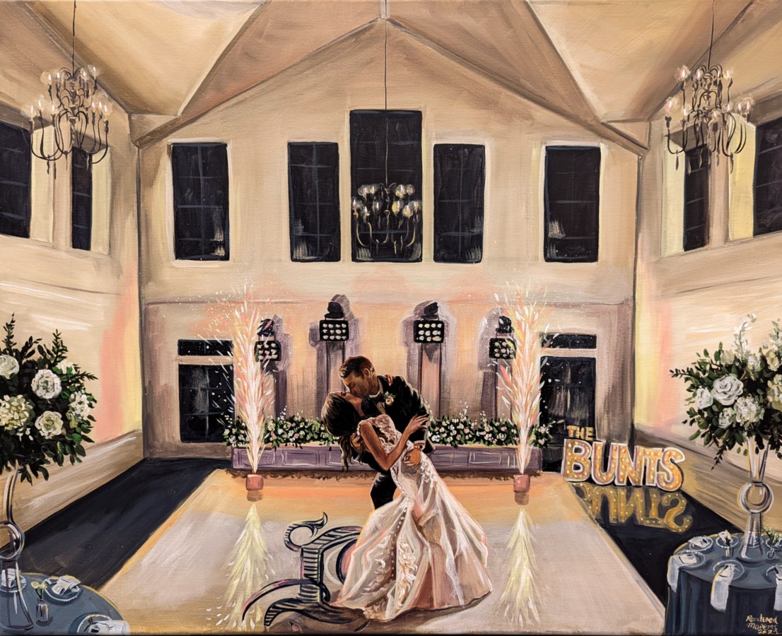 Live Wedding Painter Rendered Moments